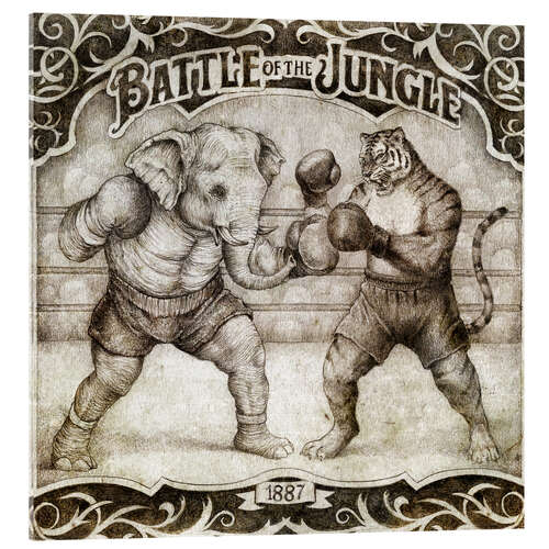 Akrylbillede Battle of the Jungle