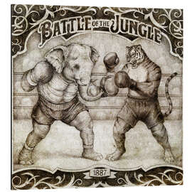 Aluminium print Battle of the Jungle - Mike Koubou