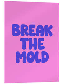 Tableau en verre acrylique Break the Mold - apricot and birch