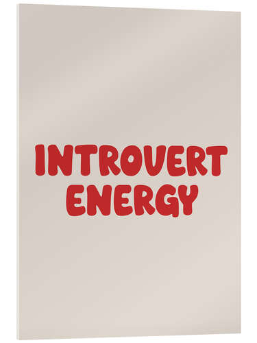 Obraz na szkle akrylowym Introvert Energy