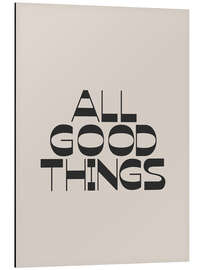 Obraz na aluminium All Good Things - apricot and birch