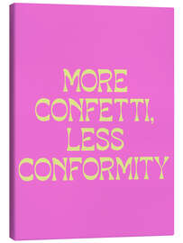 Stampa su tela More Confetti, Less Conformity - apricot and birch