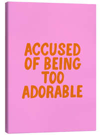 Stampa su tela Accused of Being Too Adorable - apricot and birch
