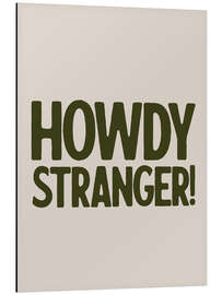 Aluminium print Howdy, Stranger! - apricot and birch