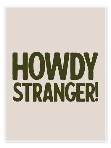 Póster Howdy, Stranger!