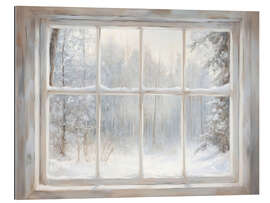 Galleriataulu Window Winter Forest