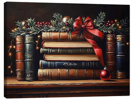 Canvas print Vintage Christmas Books - TAlex
