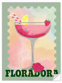 Wandsticker Floradora Cocktail