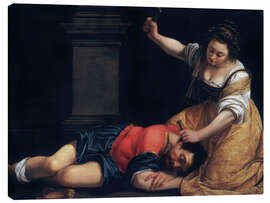 Canvas print Jael and Sisera - Artemisia Gentileschi