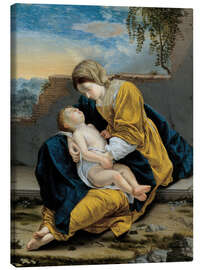 Canvas-taulu Madonna and Child in a landscape, 1621 - Artemisia Gentileschi