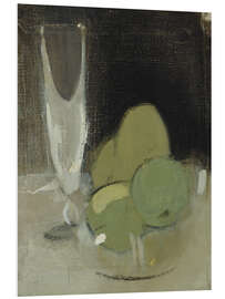 Cuadro de PVC Green Apples and Champagne Glass - Helene Schjerfbeck