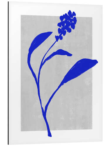 Tableau en aluminium Blue Botanic No 3