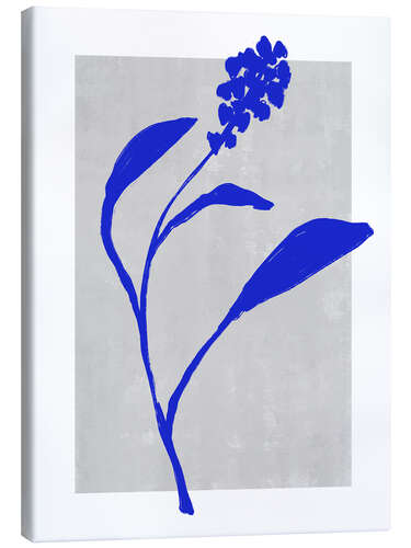 Tableau sur toile Blue Botanic No 3