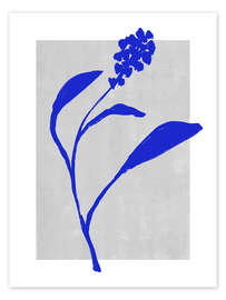 Poster Blue Botanic No 3