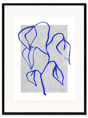 Framed art print Blue Botanic No 4
