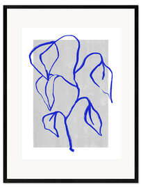 Framed art print Blue Botanic No 4