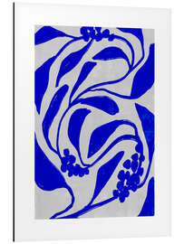 Tableau en aluminium Blue Botanic No 2