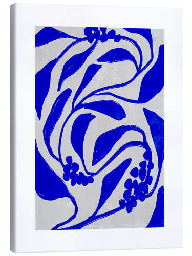 Tableau sur toile Blue Botanic No 2