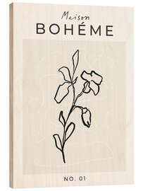 Tableau en bois Maison Bohéme No. 01 - treechild