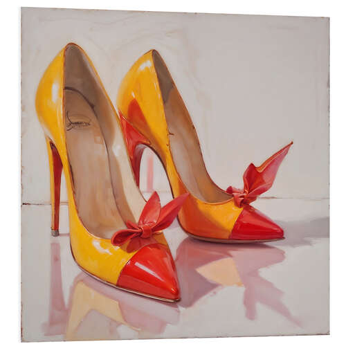 Tableau en PVC High Heels in Orange