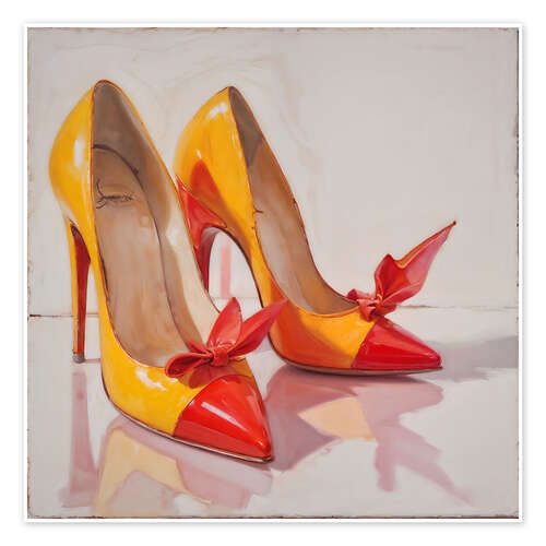 Póster High Heels in Orange