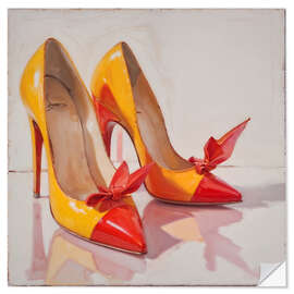 Sticker mural High Heels in Orange - Walter Fröhlich