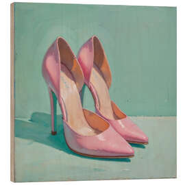 Wood print High Heels in Pink I - Walter Fröhlich