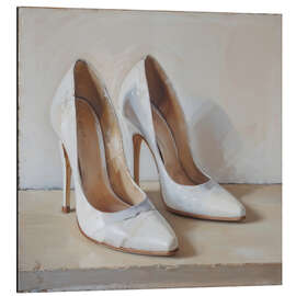 Alubild High Heels in Weiß I