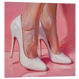 Quadro em acrílico Legs in White High Heels - Walter Fröhlich