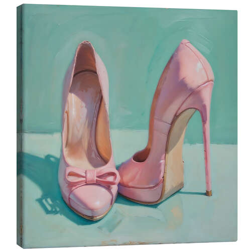 Lerretsbilde High Heels in Pink II