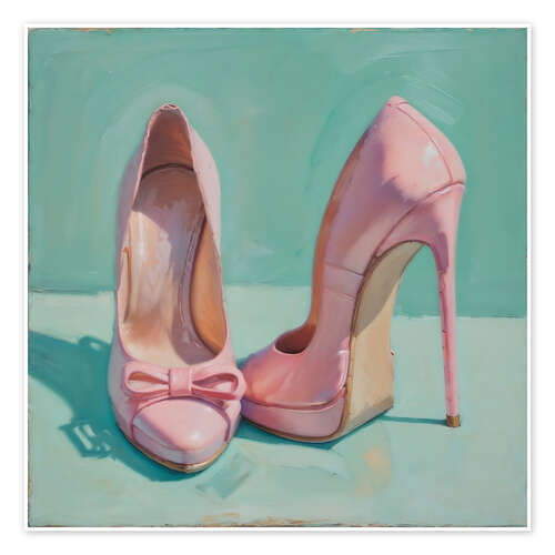 Póster High Heels in Pink II