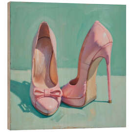 Wood print High Heels in Pink II - Walter Fröhlich