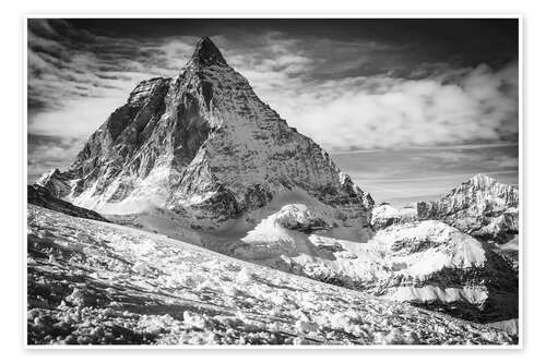 Poster Matterhorn east and south face