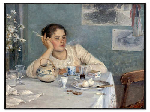 Foam board print After Breakfast, 1890