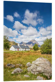 Quadro em acrílico Blackrock Cottage at the entrance to Glencoe, Scotland - Christian Müringer