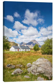 Obraz na płótnie Blackrock Cottage at the entrance to Glencoe, Scotland - Christian Müringer