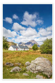 Poster Blackrock Cottage at the entrance to Glencoe, Scotland - Christian Müringer