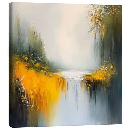 Canvas-taulu Abstract autumn lake