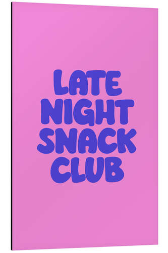 Aluminium print Late Night Snack Club