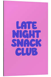 Aluminium print Late Night Snack Club - apricot and birch