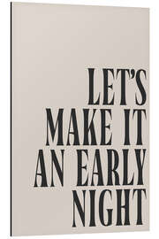 Obraz na aluminium Let’s Make It an Early Night - apricot and birch