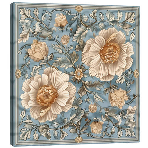 Obraz na płótnie Ornament with Beige Asters
