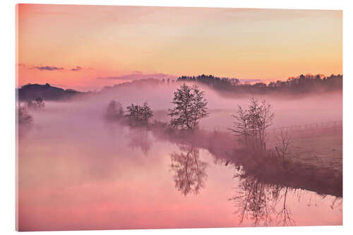 Obraz na szkle akrylowym Before sunrise on the Ruhr