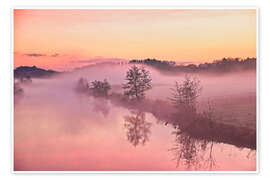 Wall print Before sunrise on the Ruhr - Bernhard Kaiser