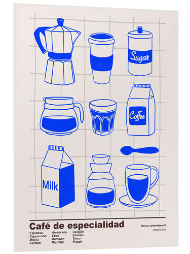 PVC-taulu Café de especialidad