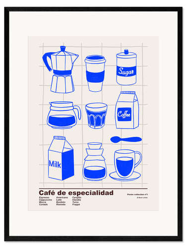 Framed art print Café de especialidad
