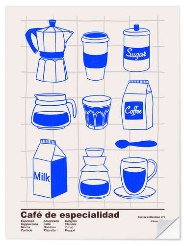 Wandsticker Café de especialidad