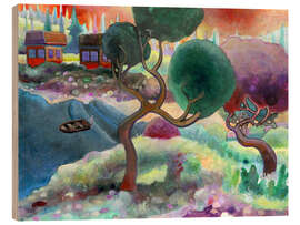 Holzbild Alleine ans Ufer zurückkehren - Josh Byer