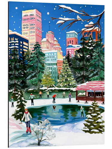 Stampa su alluminio Ice skating in New York City