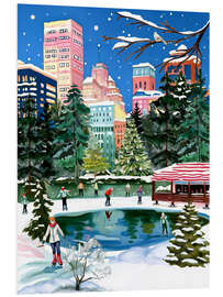 Hartschaumbild Schlittschuh laufen in New York City